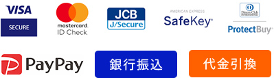 VISA MASTER JCB PAYPAY 銀行振込 代金引換