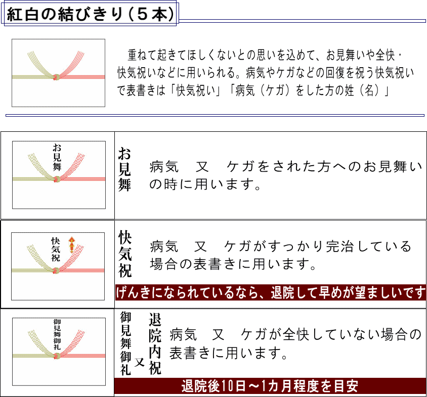 のし結び切り(５本)