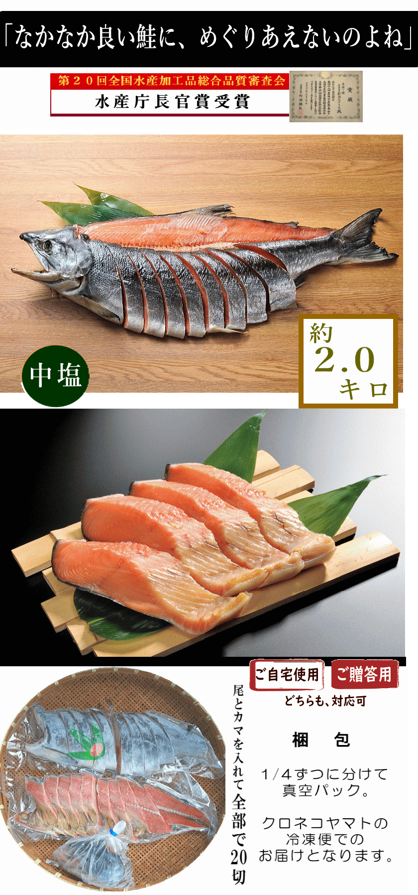 本造り鮭姿切|