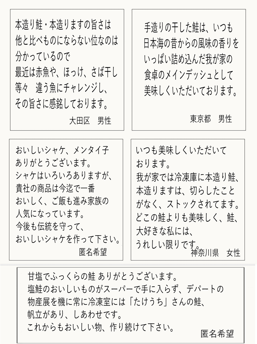 お客様の声2021　４月