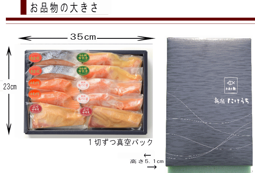 ギフト サイズ